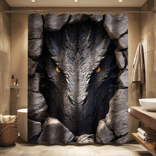 Obsidian Drake Shower Curtain NCU0NTV944