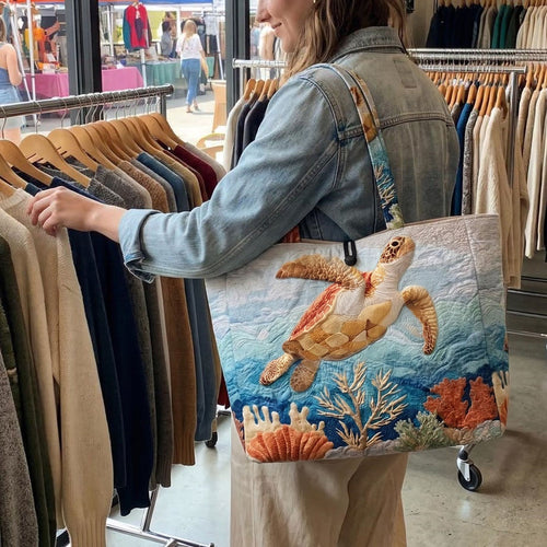 Ocean Serenity Quilted Classic Tote Bag NCU0DV2099