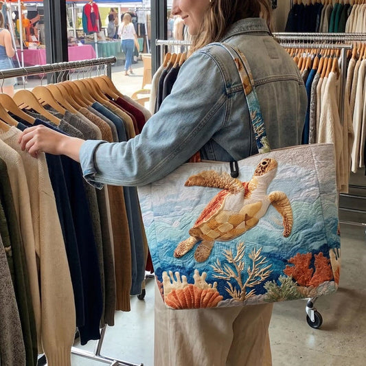 Ocean Serenity Quilted Classic Tote Bag NCU0DV2099