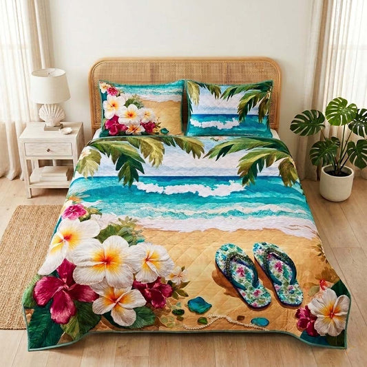 Ocean Breeze 3-Piece Quilted Bedding Set NCU0DQQ0829