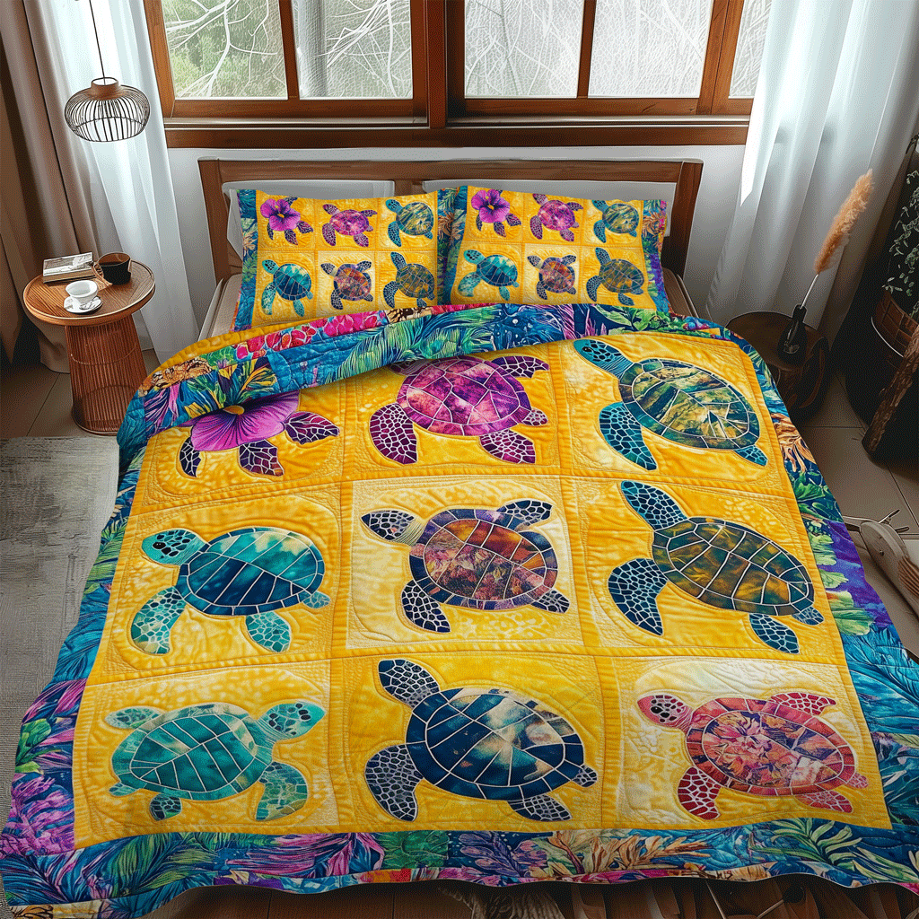 Ocean Breeze 3-Piece Quilted Bedding Set NCU0TL1128