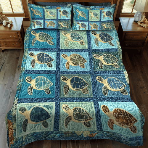 Ocean Breeze 3-Piece Quilted Bedding Set NCU0TL1482