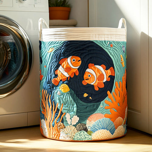 Ocean Clownfish Quilted Laundry Basket NCU0NTD381