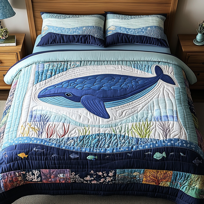 Ocean Dream 3-Piece Quilted Bedding Set NCU0NVH160