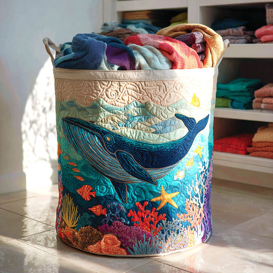 Ocean Dreams Quilted Laundry Basket NCU0NTV053