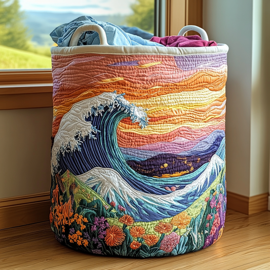 Ocean Drift Quilted Laundry Basket NCU0DDK866