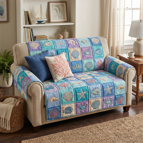 Ocean Drift Quilted Sofa Cover NCU0NTD1883