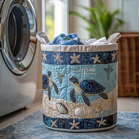 Ocean Drifter Quilted Laundry Basket NCU0DV700