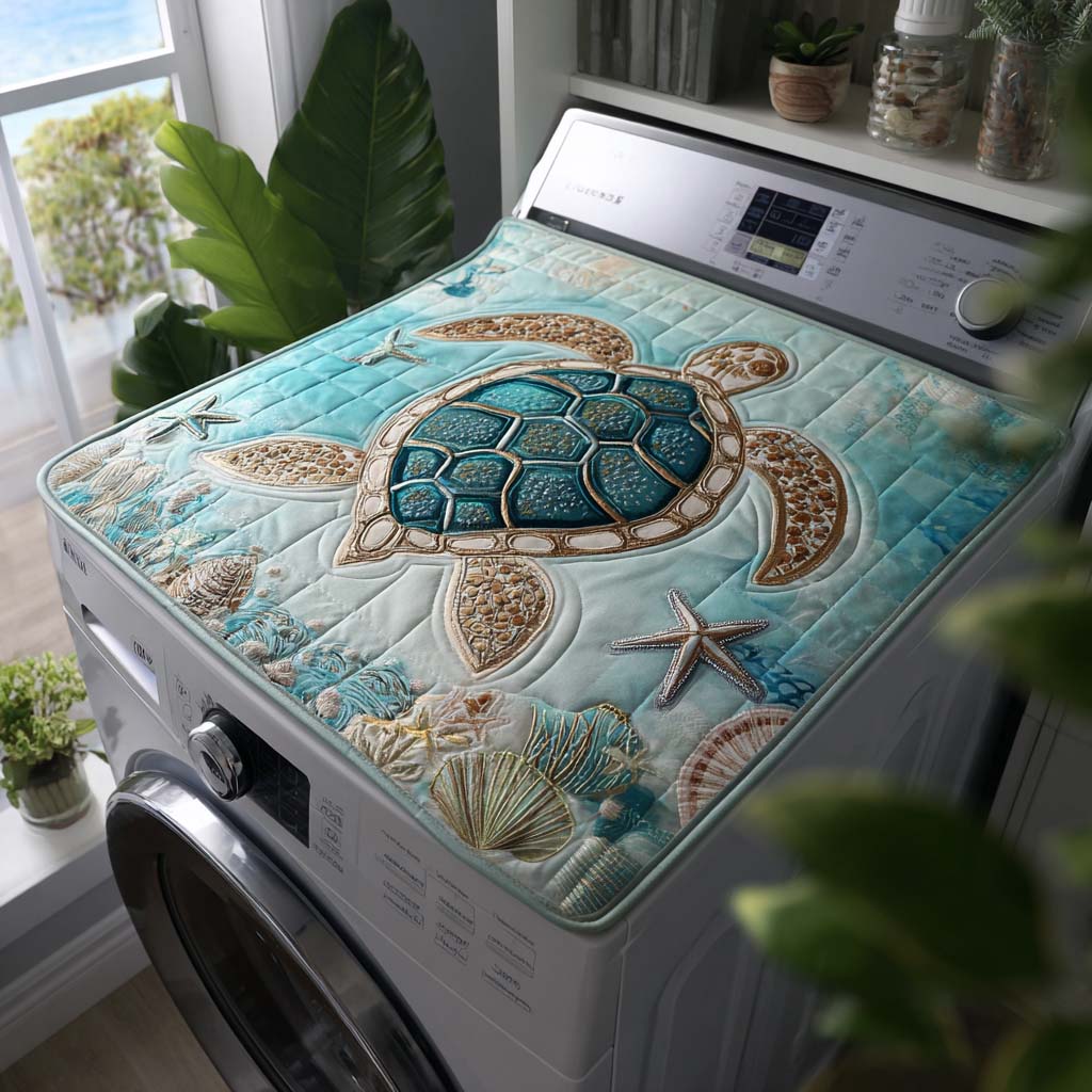 Ocean Embrace Quilted Washer and Dryer Cover NCU0NTD055