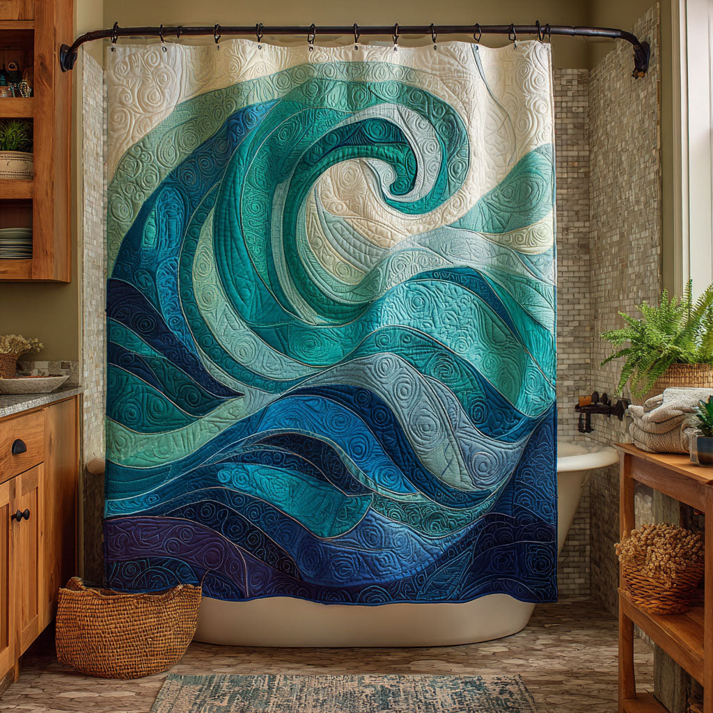 Ocean Flow Shower Curtain NCU0NNT2936