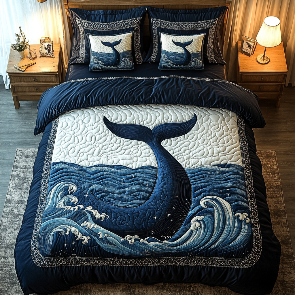 Ocean Guardian 3-Piece Quilted Bedding Set NCU0DDK177