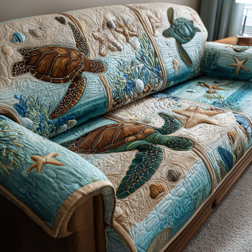 Ocean Guardian Quilted Sofa Cover NCU0NTD1386