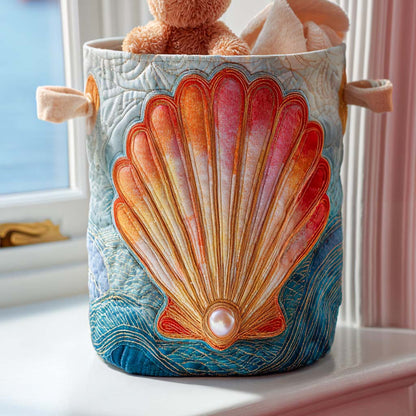 Ocean Pearl Magic Quilted Laundry Basket NCU0NNT1273