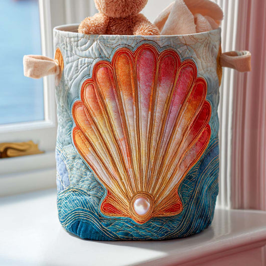 Ocean Pearl Magic Quilted Laundry Basket NCU0NNT1273