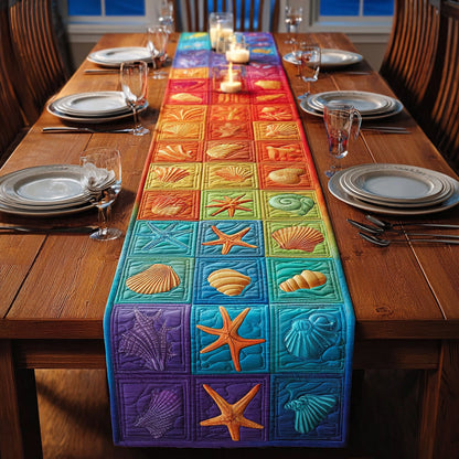 Ocean Prism Quilted Table Runner NCU0HNH835