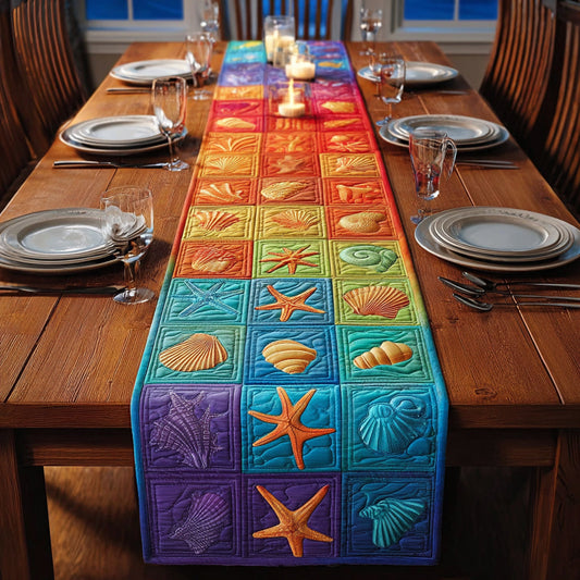 Ocean Prism Quilted Table Runner NCU0HNH835