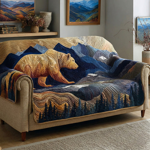 Ocean Ridge Bear Quilted Sofa Cover NCU0LDH660