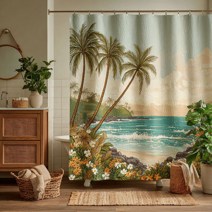 Ocean Sunset Shower Curtain NCU0DDK2497
