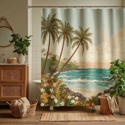 Ocean Sunset Shower Curtain NCU0DDK2497