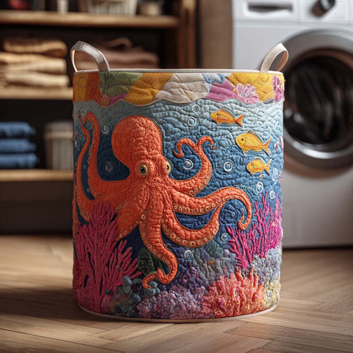 Ocean Tentacle Quilted Laundry Basket NCU0NTD115