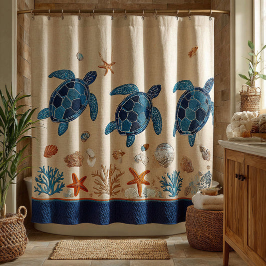 Ocean Turtle Shower Curtain NCU0DDK2479