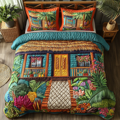 Ocean View 3-Piece Quilted Bedding Set NCU0NVH693