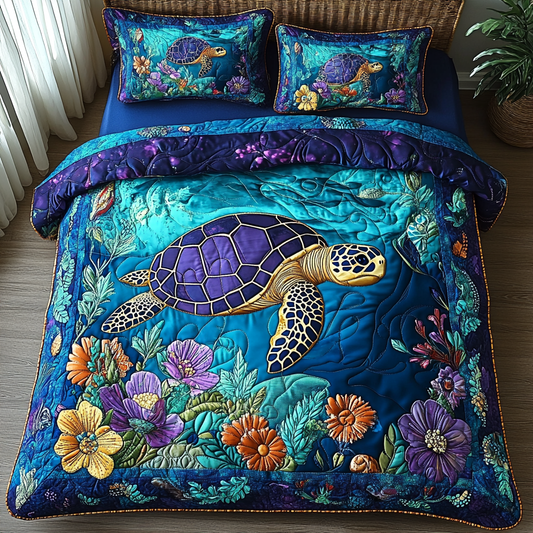 Oceanic Harmony Quilted Bedding Set NCU0DV063