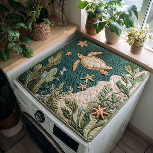 Oceanic Bliss Quilted Washer and Dryer Cover NCU0NTD057