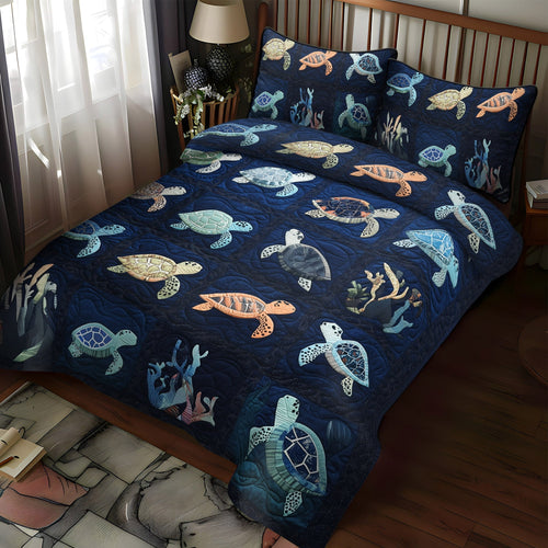 Oceanic Odyssey 3-Piece Quilted Bedding Set NCU0PT1855
