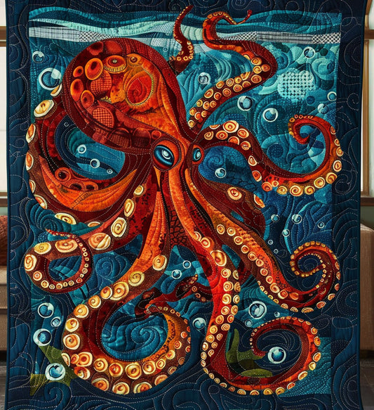 Octopus Mystique Quilted Blanket NCU0PT324