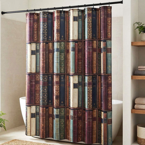 Old Library Shower Curtain NCU0NTV911