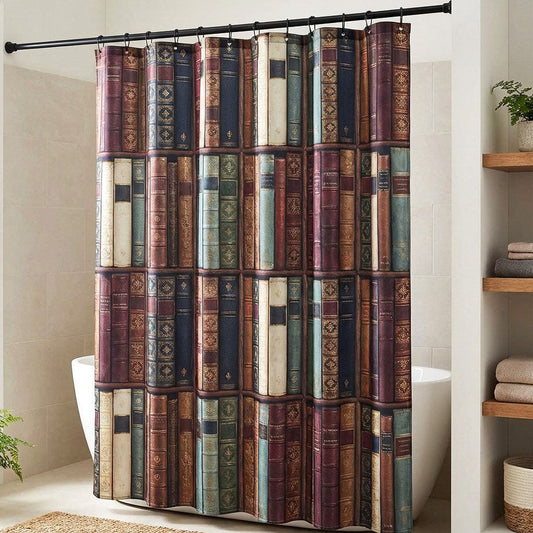 Old Library Shower Curtain NCU0NTV911