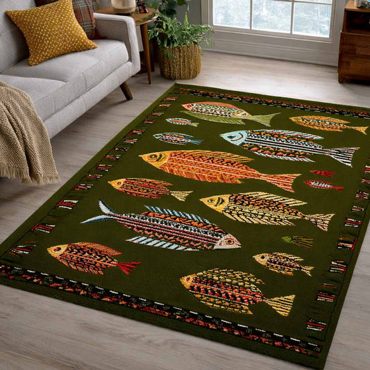 Olive School Area Rug NCU0NXD1662