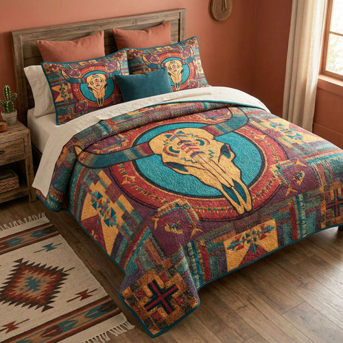 Open Range 3-Piece Quilted Bedding Set NCU0NTD1698