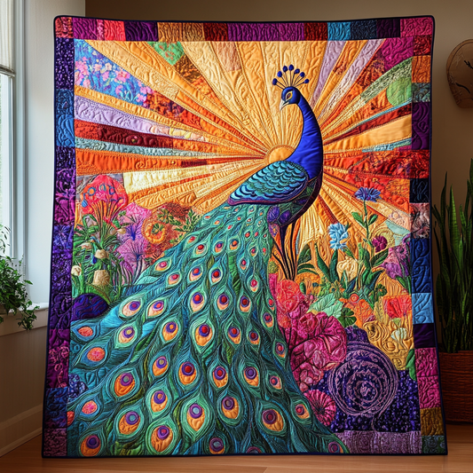 Opulent Plumage Quilted Blanket NCU0DV129