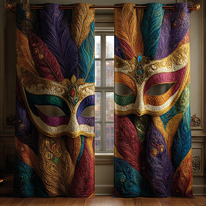 Opulent Mardi Gras Quilted Curtains NCU0LDH161
