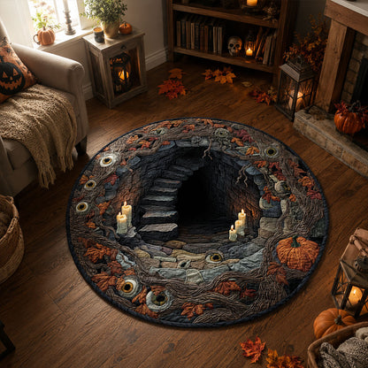 Oracle of the Hollow Quilted Round Mat NCU0PTT3229