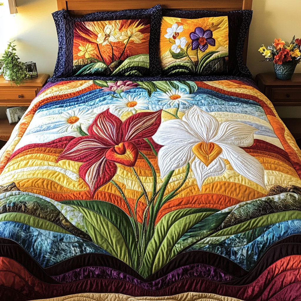 Orchid Blossom Fantasy Duvet Cover Set NCU0PTT356