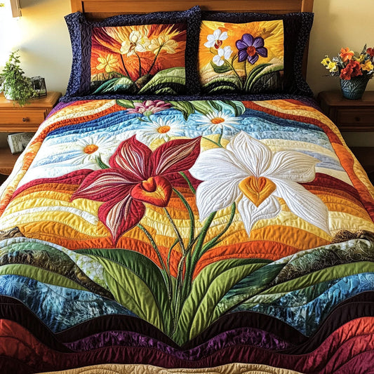 Orchid Blossom Fantasy Duvet Cover Set NCU0PTT356