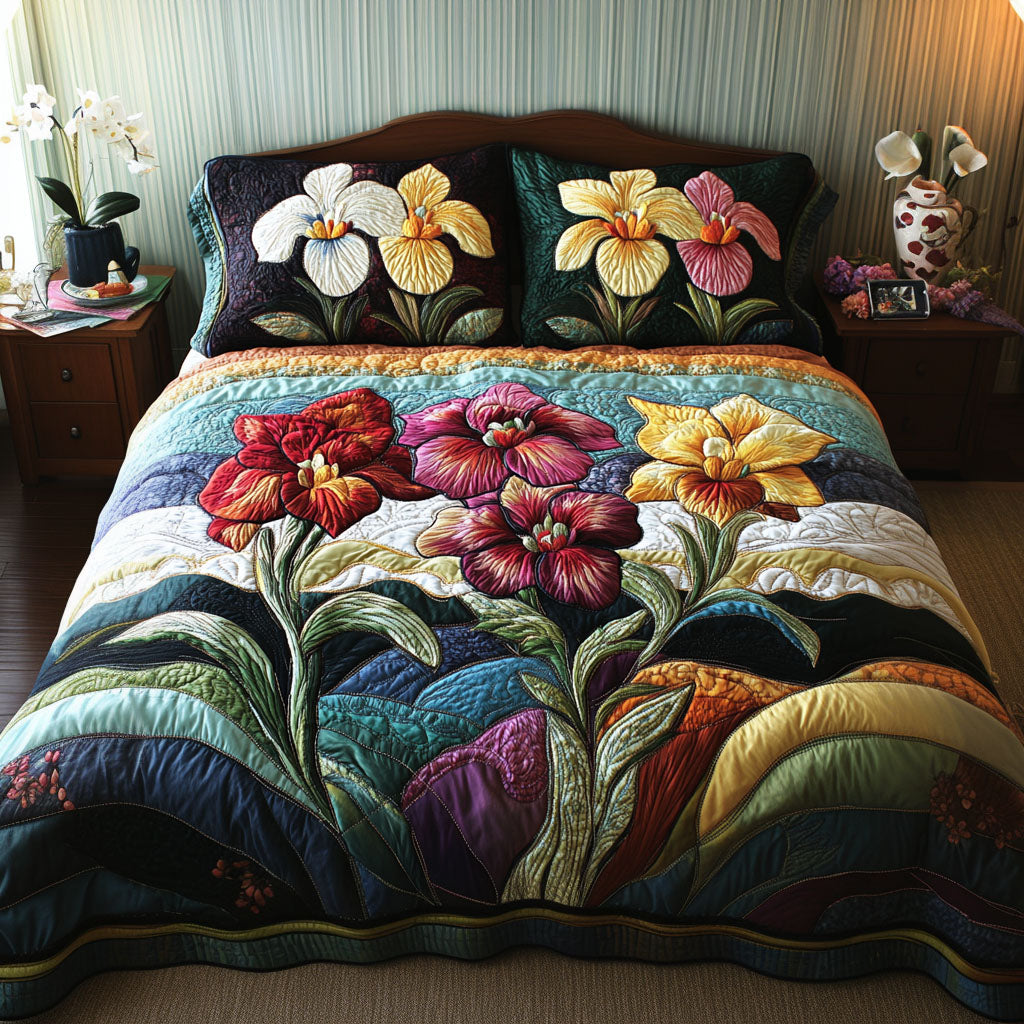 Orchids in Bloom Duvet Cover Set NCU0PTT357