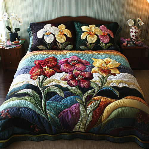 Orchids in Bloom Duvet Cover Set NCU0PTT357
