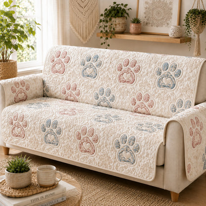 Ornate Wandering Quilted Sofa Cover NCU0PVL1033