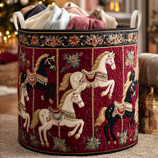 Ornate Whispers Quilted Laundry Basket NCU0NTV748