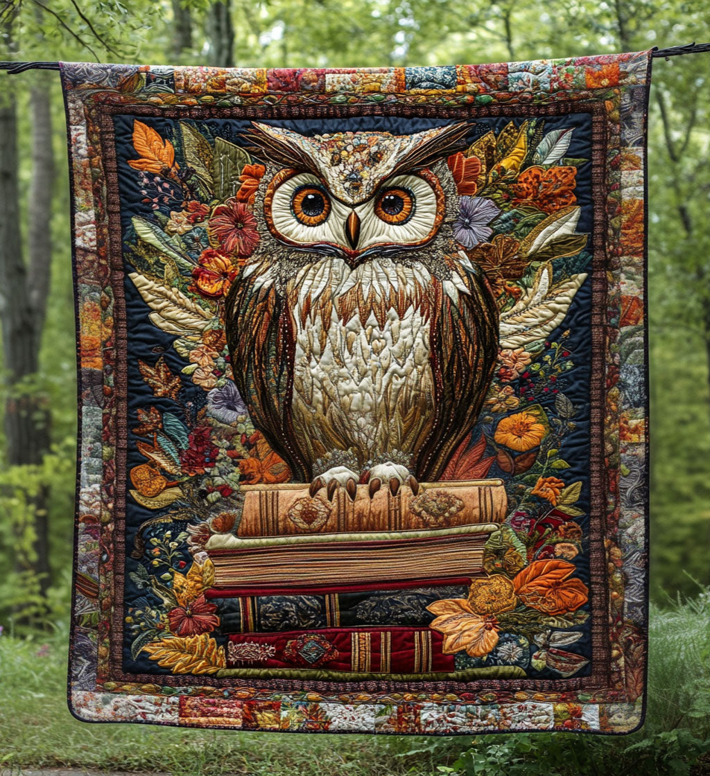 Owl Chapters Quilted Blanket NCU0PT709