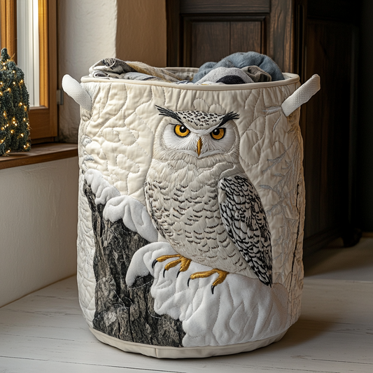 Owl Moon Quilted Laundry Basket NCU0DDK727