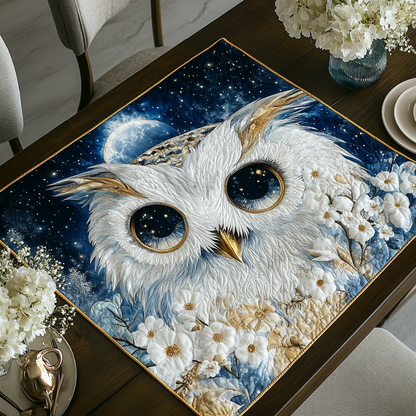 Owl Moonlight Quilted Table Topper NCU0DDK798
