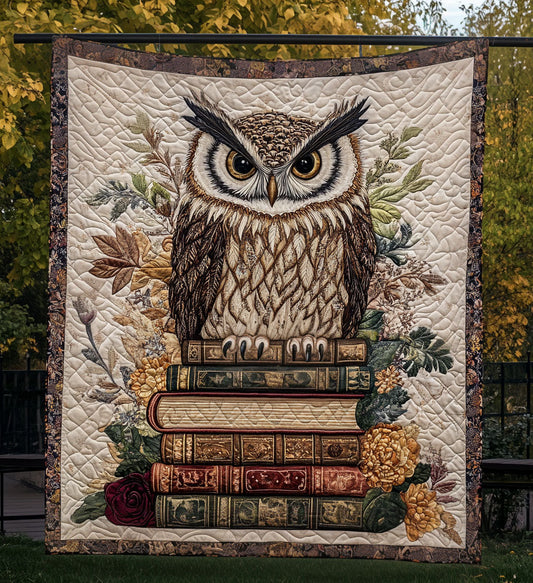 Owls Wisdom Quilted Blanket NCU0PT710