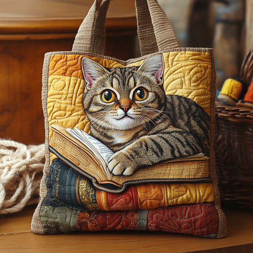 Page Purr Quilted Tote Bag NCU0NTD1280