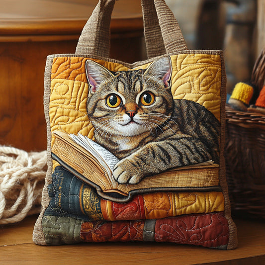 Page Purr Quilted Tote Bag NCU0NTD1280