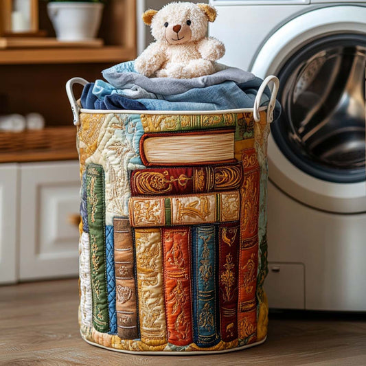 Page by Page Quilted Laundry Basket NCU0NNT1126